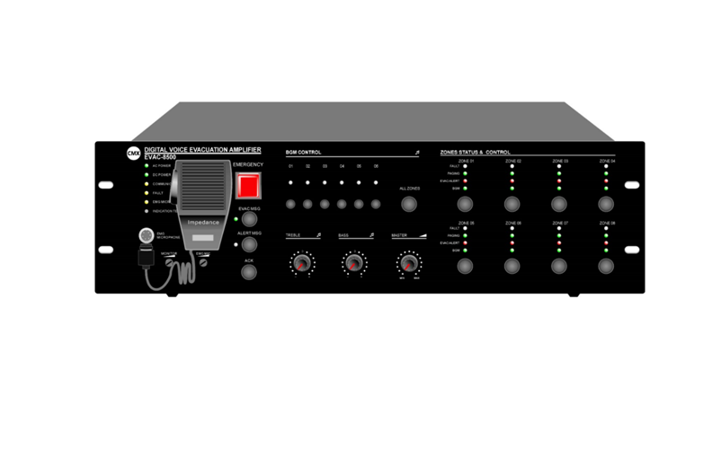 EN54-16 8 Zone Amplifier