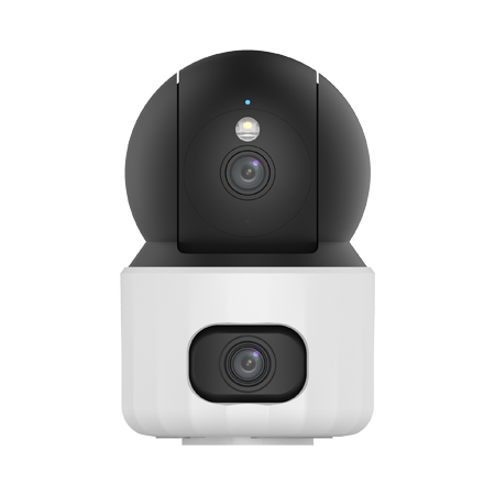 3MP PTZ WI-FI Camera 4.0mm dual lens, Warm Light, SD Card, Microphone