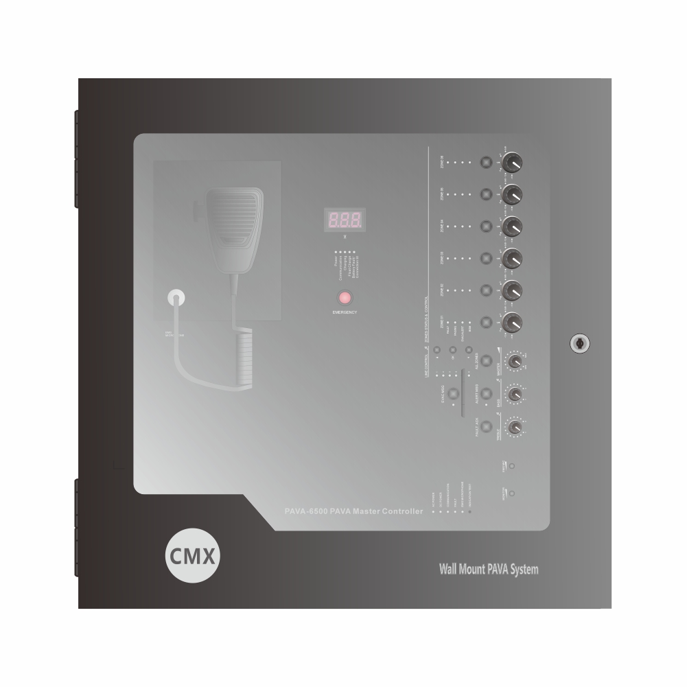 6 Zone Wall Mount Evacuation System Controller
